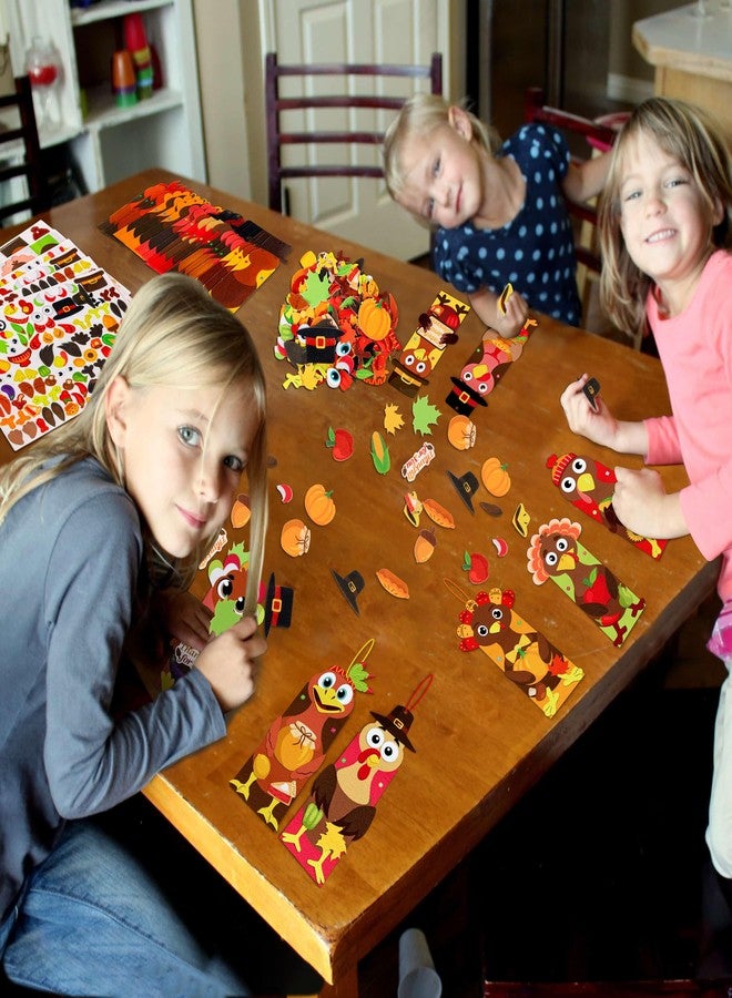 80UncleKimby 41 Sets Fall Thanksgiving Crafts for Kids DIY Bookmarks Turkey Kits Ages 4-8 Classroom Activities Bulk - Image 5